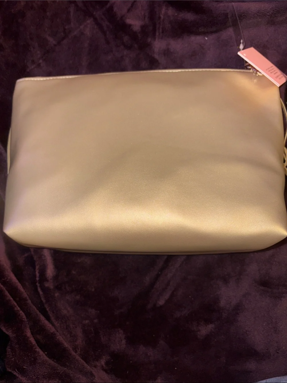 NWT big Juicy Couture Gold Fringe Wristlet Clutch